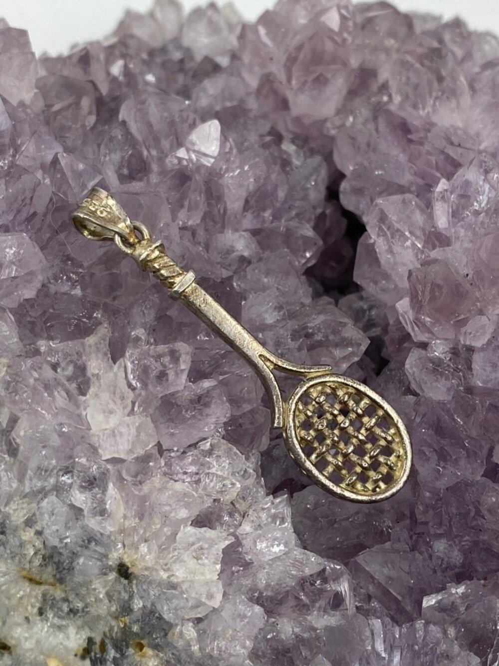 MZ (Maker Mark) Vintage Sterling Silver Tennis Ra…